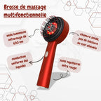 Brosse massante électrique anti-chute Glow & Wellness - Bien-être capillaire