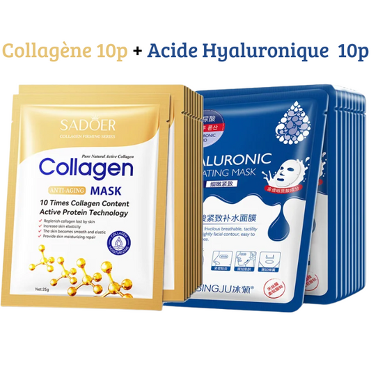 Masque collagène & acide hyaluronique