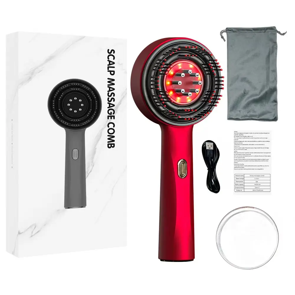 Brosse Massante Électrique Anti-Chute – Glow & Wellness™
