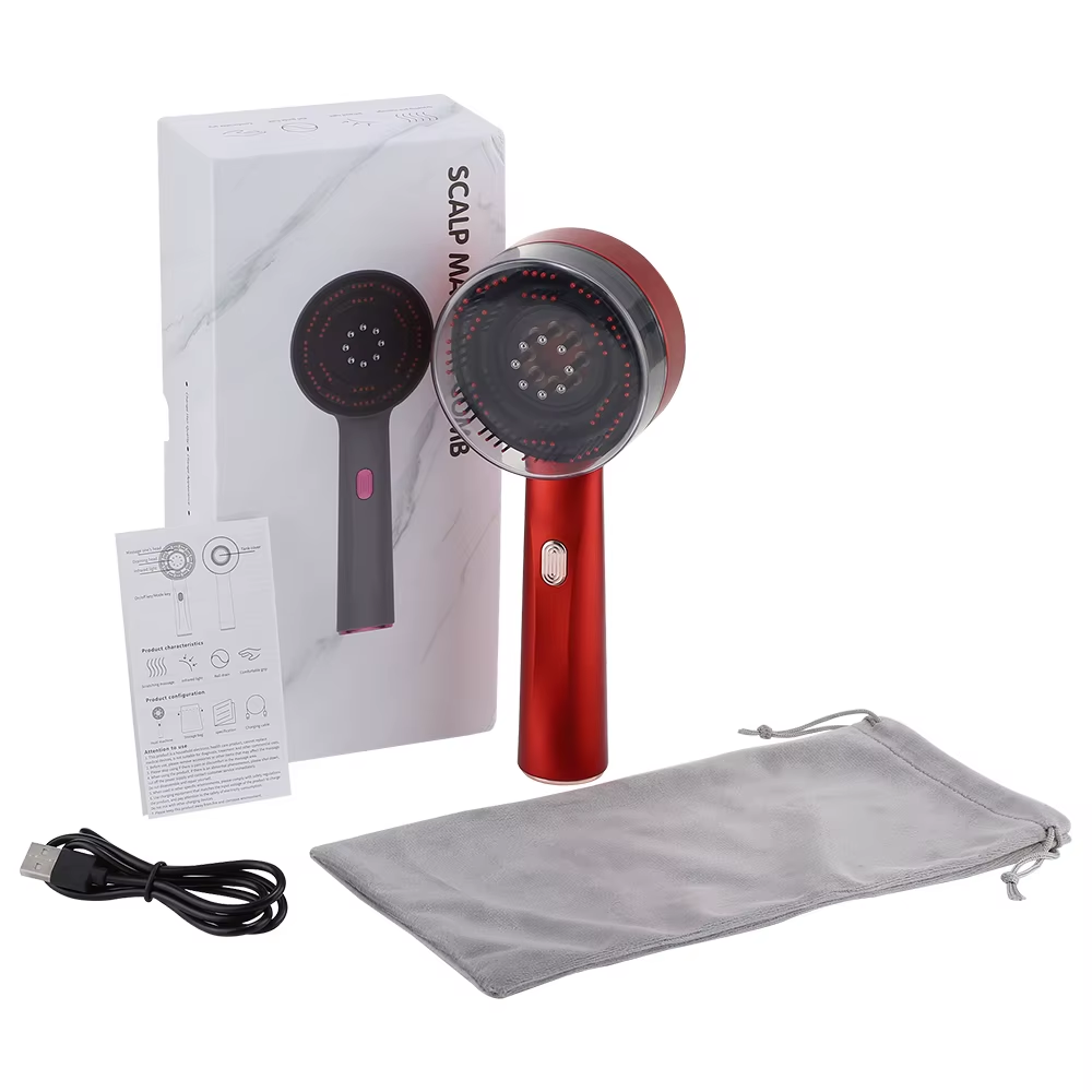 Brosse Massante Électrique Anti-Chute – Glow & Wellness™