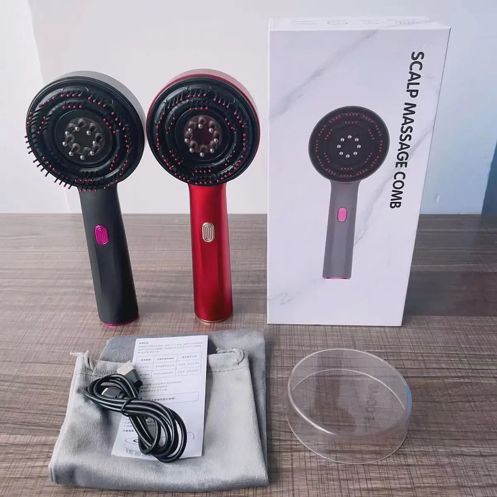 Brosse électrique anti-chute cheveux - Technologie massage vibrant