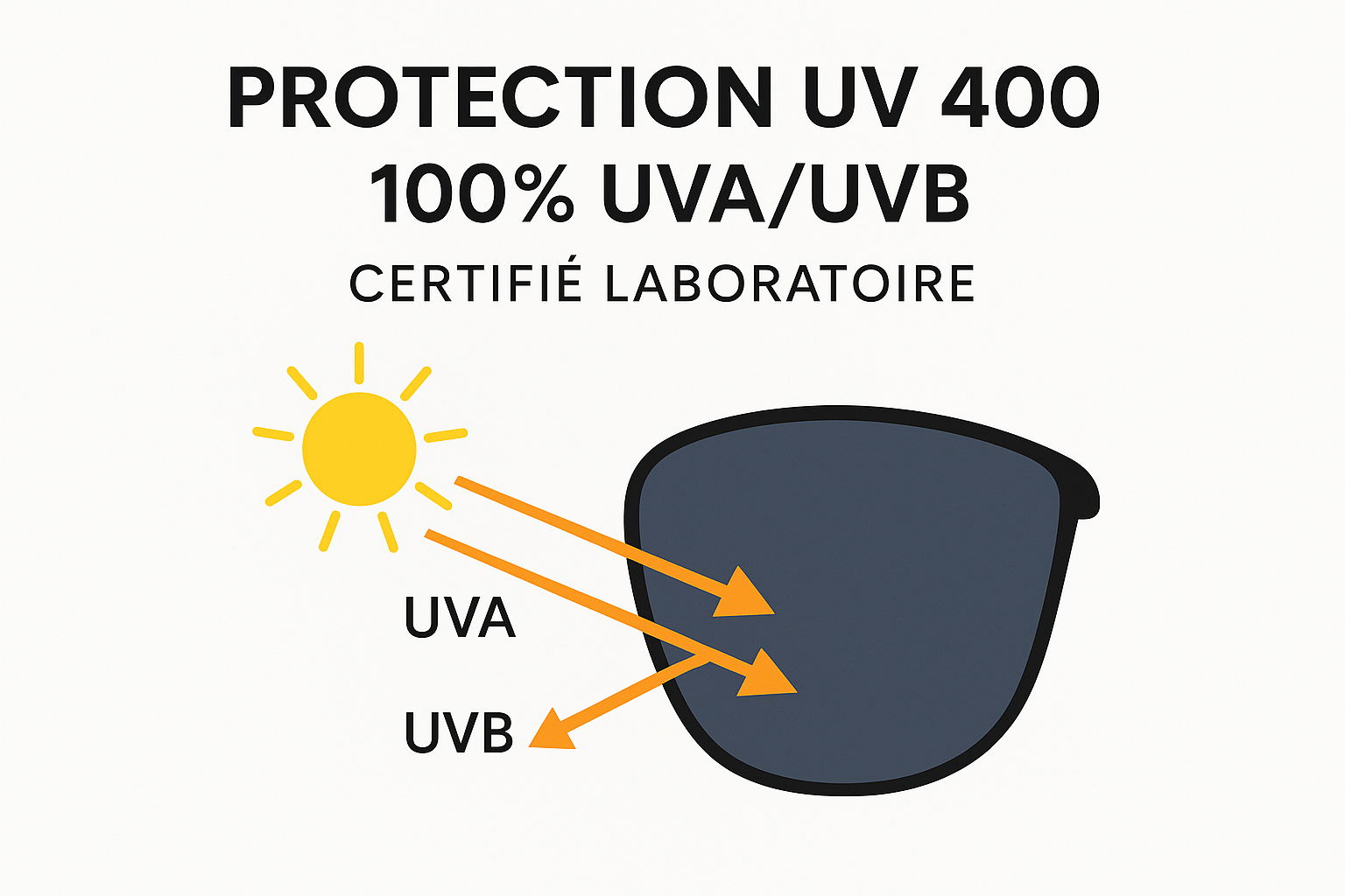 Infographie protection UV avec texte français
