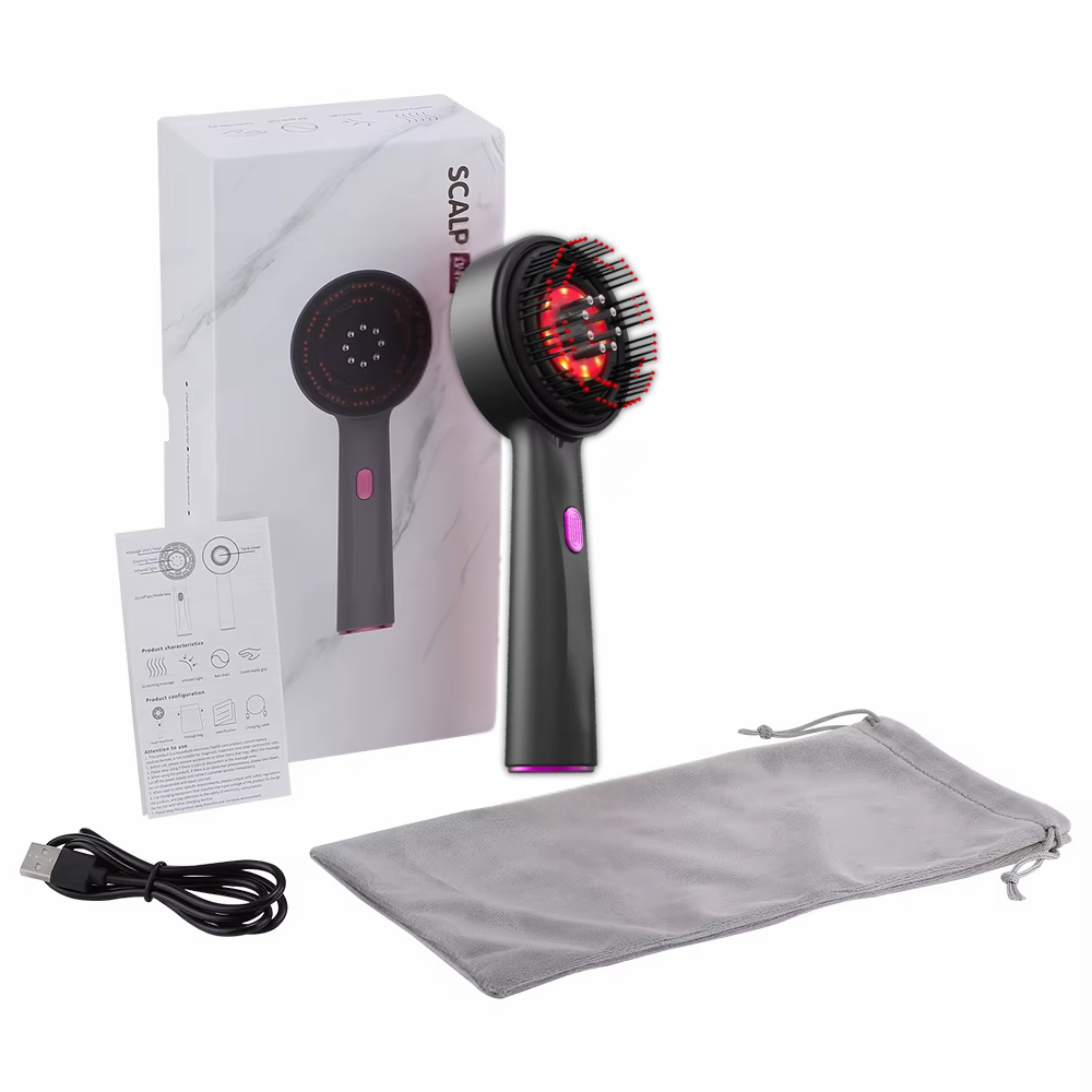 Brosse Massante Électrique Anti-Chute – Glow & Wellness™